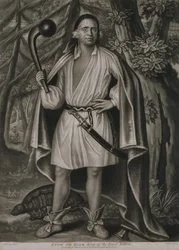 Etow Oh Koam, Rey de la Nación del Río (1710)